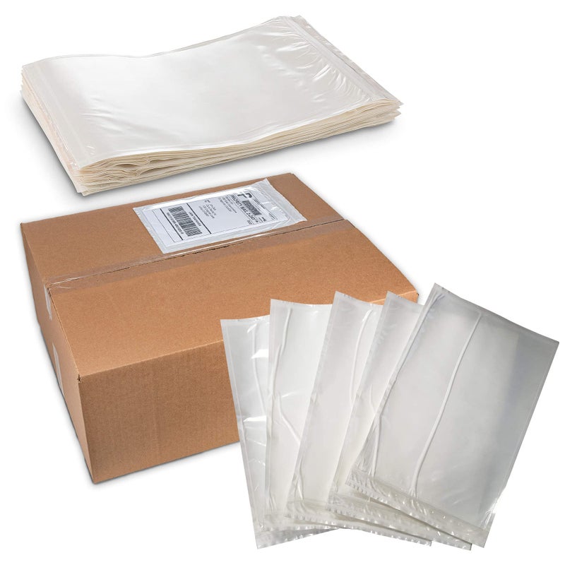 MT Products Clear Plastic Envelope Pouch 6" x 9" - Disposable Blank Packing List for Shipping - Pack of 50 - Image 1
